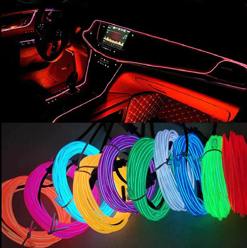 ADICIONAL TIRA DE LUCES LED NEÓN PARA CARROS🚘