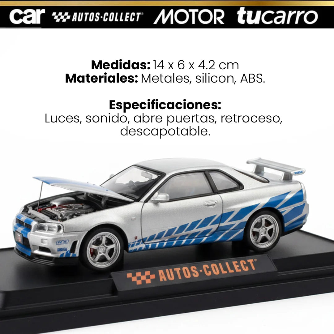 ¡PRODUCTO EDICIÓN ESPECIAL! NISSAN GTR - R34