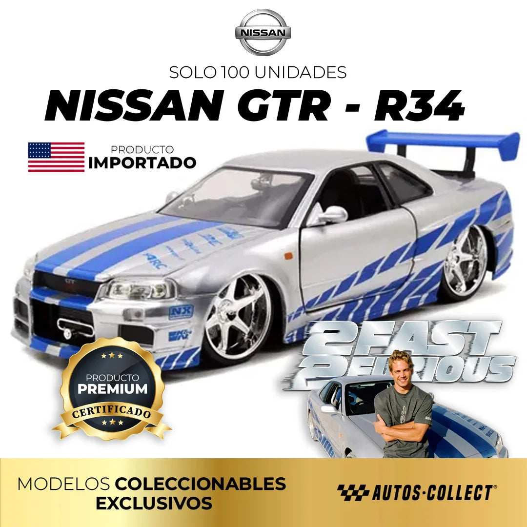 ¡PRODUCTO EDICIÓN ESPECIAL! NISSAN GTR - R34